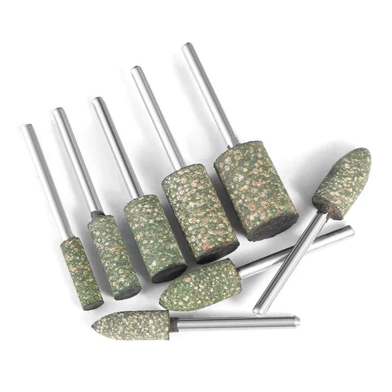 Mola in gomma montata su sesamo da 3-25mm testa di lucidatura con gambo da 2.35/3.0mm per smerigliatrice elettrica lucidatura Burr metallo legno pietra