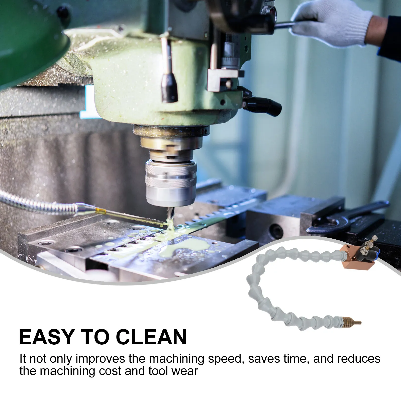 Mist Coolant Lubrication Spray System for CNC Lathe Milling Machine Plastic Metal Engraving Cooling Hose Nozzle Water Solving