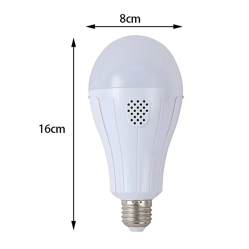 Lampadina di emergenza a LED da 9W con batteria ricaricabile automatica intelligente lampadina da giardino per portico da campeggio di alimentazione domestica