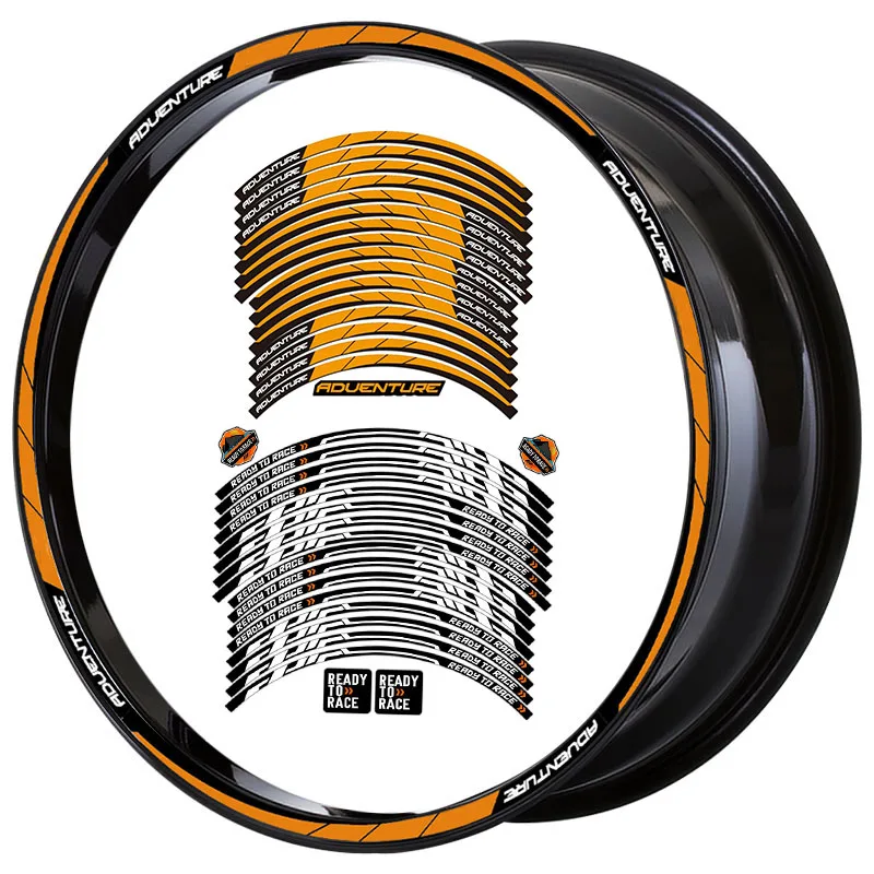 

R19 plus 17 R21 plus 18 R21 plus 19, светоотражающая наклейка на ступицу колеса разных размеров, наклейка на рамку колеса, подходит для KTM SUPER ADVEN