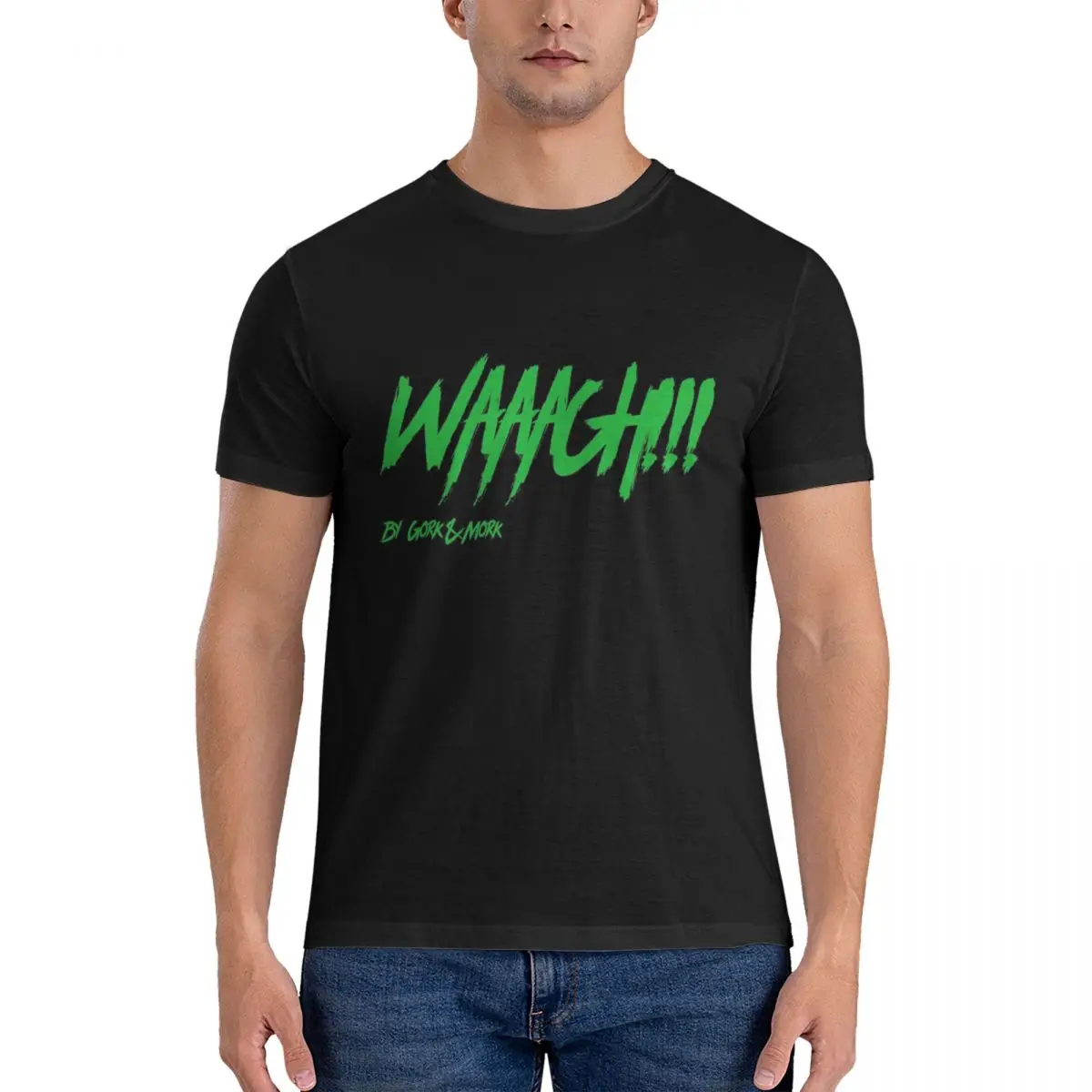 Waaagh! By Gork&Mork T-Shirts Men Ork waaagh 100% Cotton Tees Crew Neck Short T Shirts mens clothing official-website top fugees