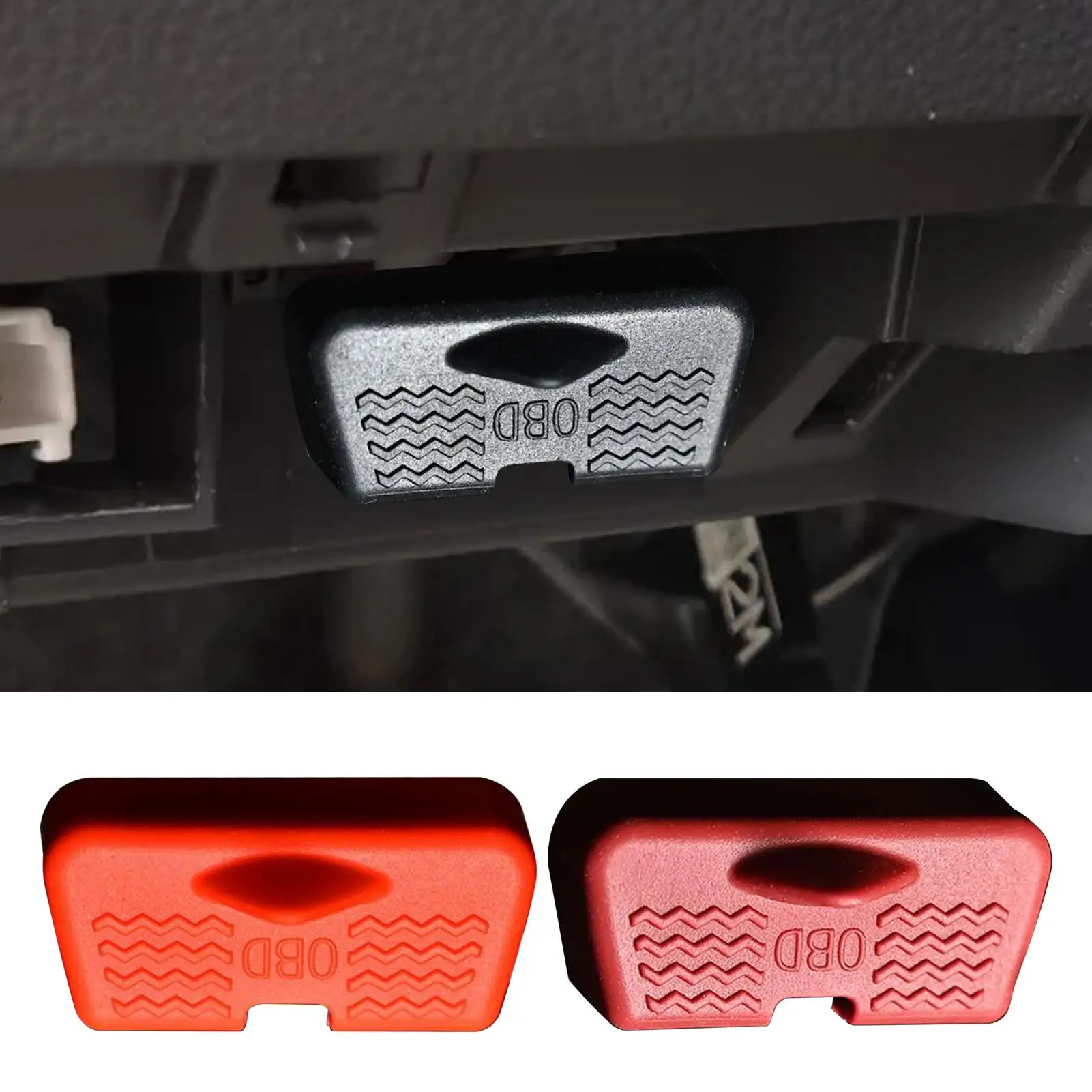 Obd Interface Beschermhoes Siliconen Waterdicht Stofdicht Auto Levert Auto Obd Interface Cover Voor Suv Rv Voertuig Reis