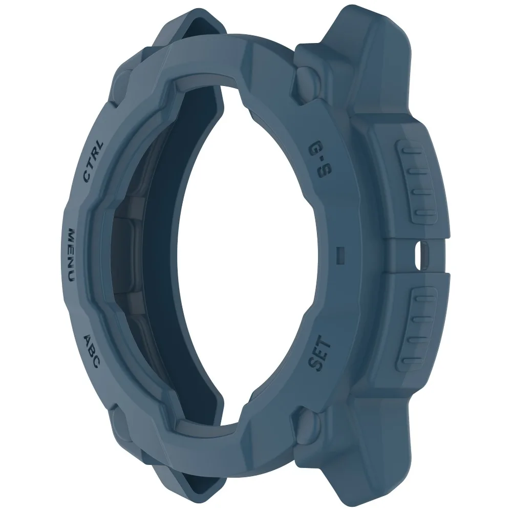 Soft TPU Protective Case Hollow Anti-Scratch Frame Bumper 45/50MM Screen Protector for Garmin Instinct 3 Smart Watch Accessories