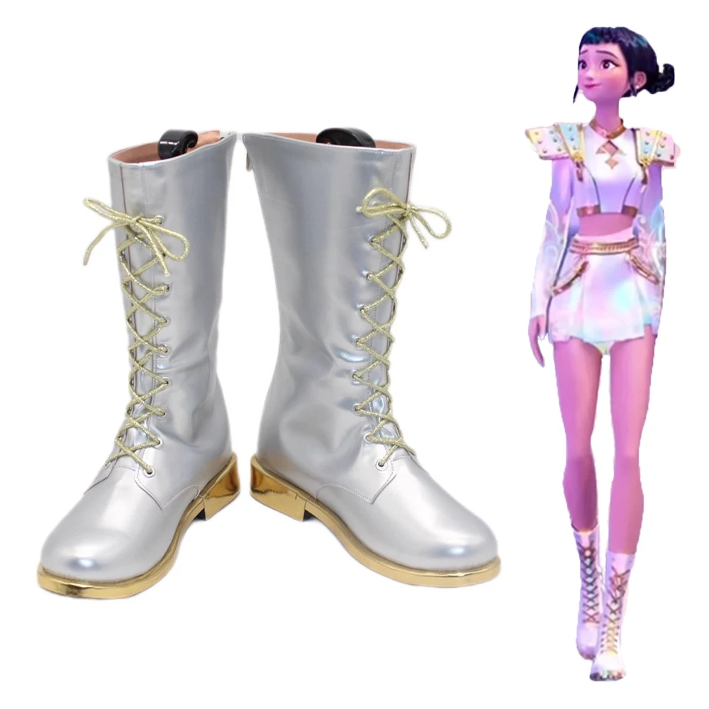 

Game Anime Shoes Movie K-Pop Demon Hunters Zoey Cosplay Boots Halloween Party Role Play Costume Accessories Props Made