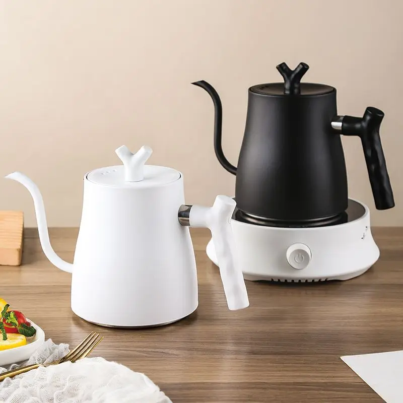 Tea making kettle electric heating household stainless steel induction cooker boiling water small long mouth hand-washing pot