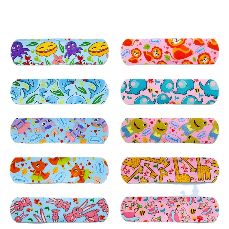 Cartoon Waterproof Band Aid Kawaii Plasters  Adhesive Bandages Strips for First Aid Wound Plaster Skin Patch for Children