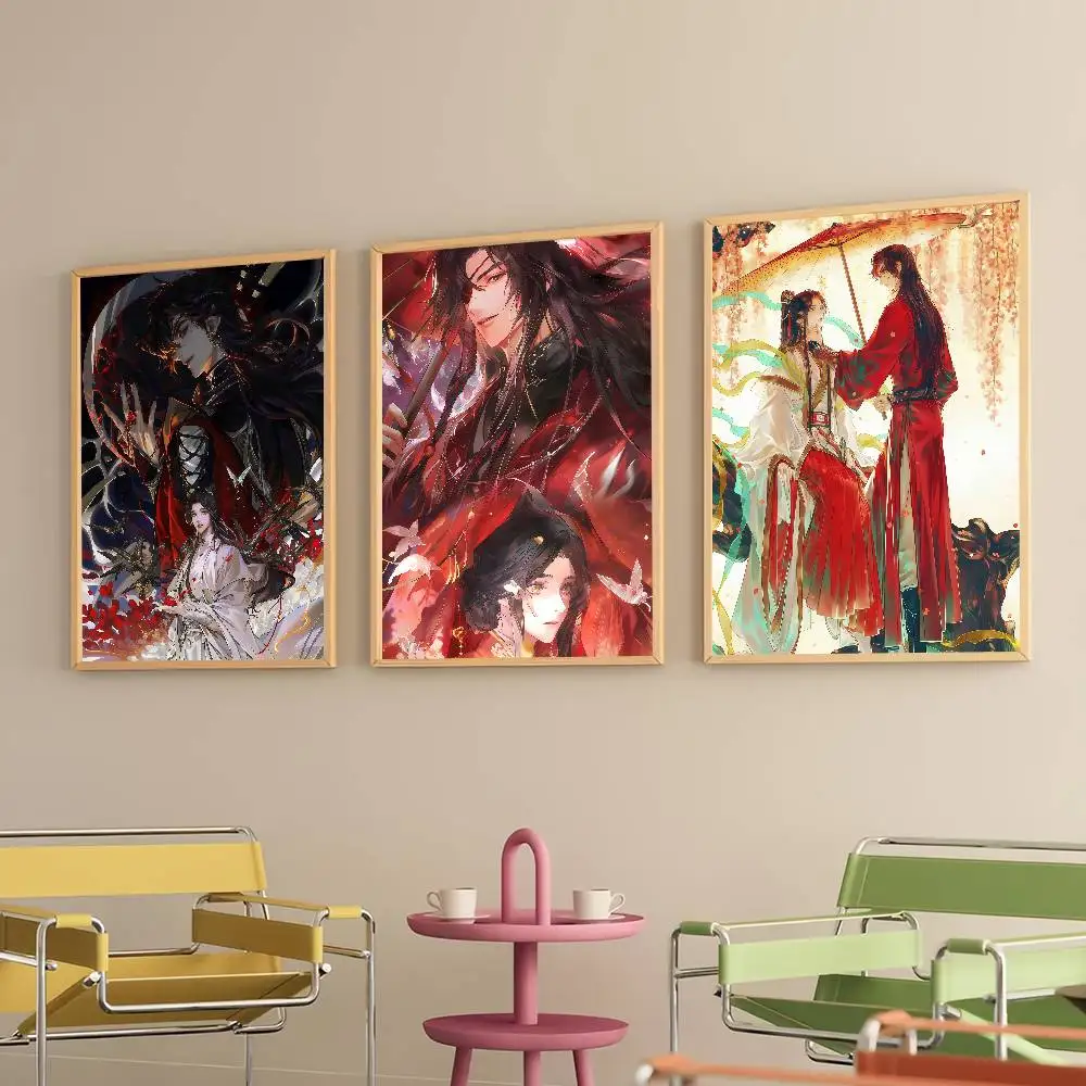 Anime H-Heaven Official's Blessing Poster Prints Self Adhesive Home Suitable for Living Room Decor Decoration Wall