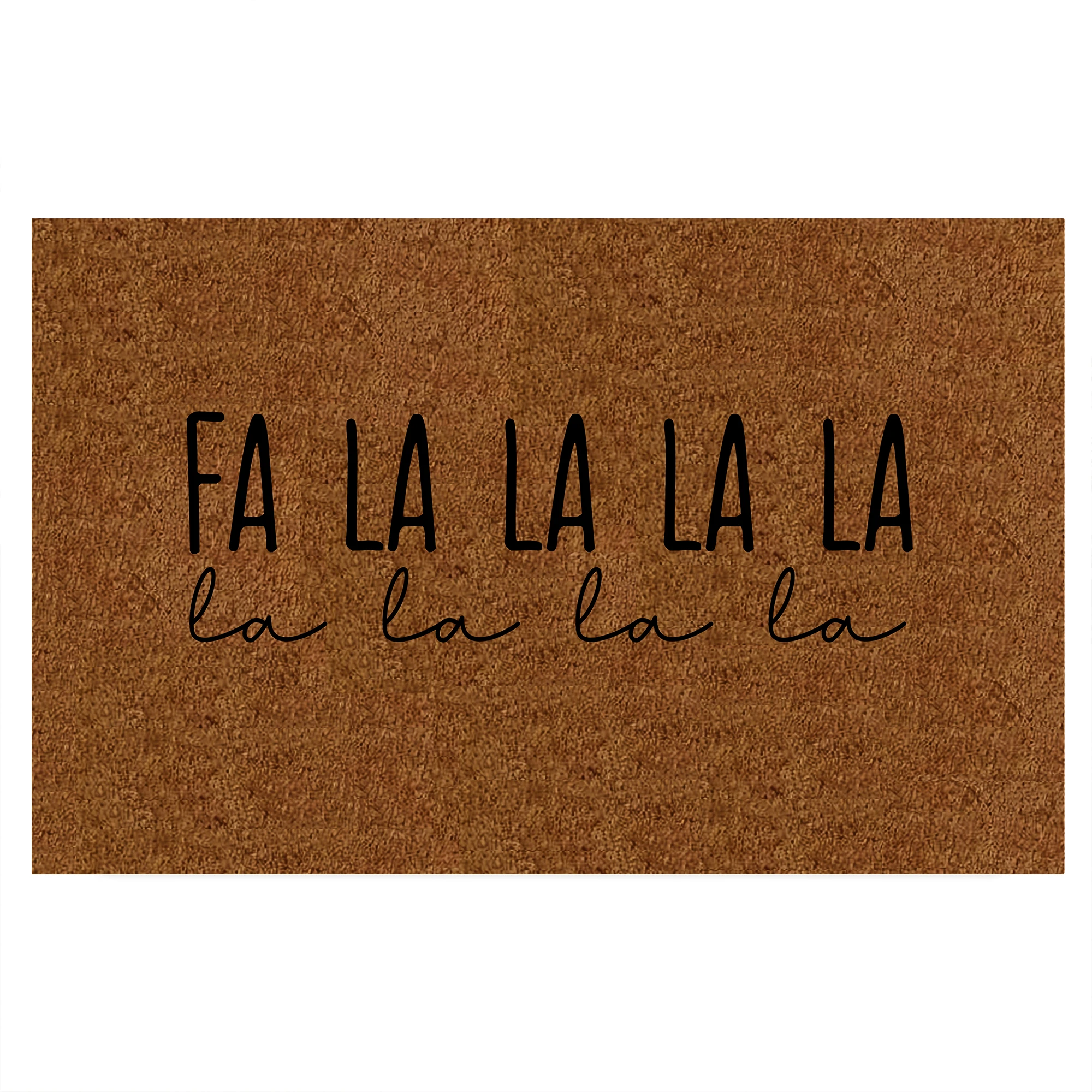 

Fa La La La Doormat Rubber Non-Slip Funny Mats for Entryway Door Mat Indoor Outdoor Waterproof Floor Foot Mat