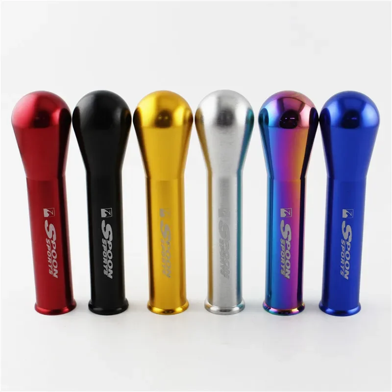 Spoon Sport Aluminum 15cm Gear Shift Knob Car Racing Shifter Lever Head fit Universal Manual Transmission