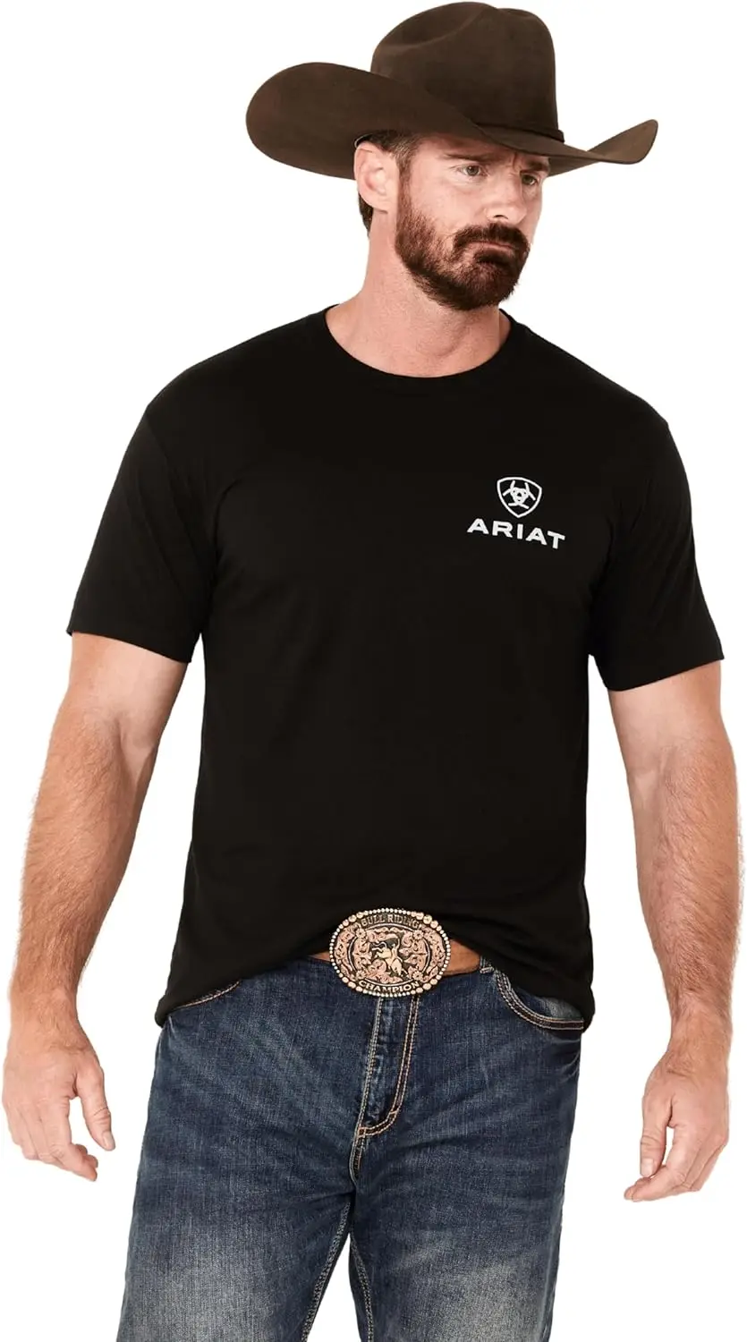 Ariat Men's Sugar Flag T-Shirt,Leisure and comfortable