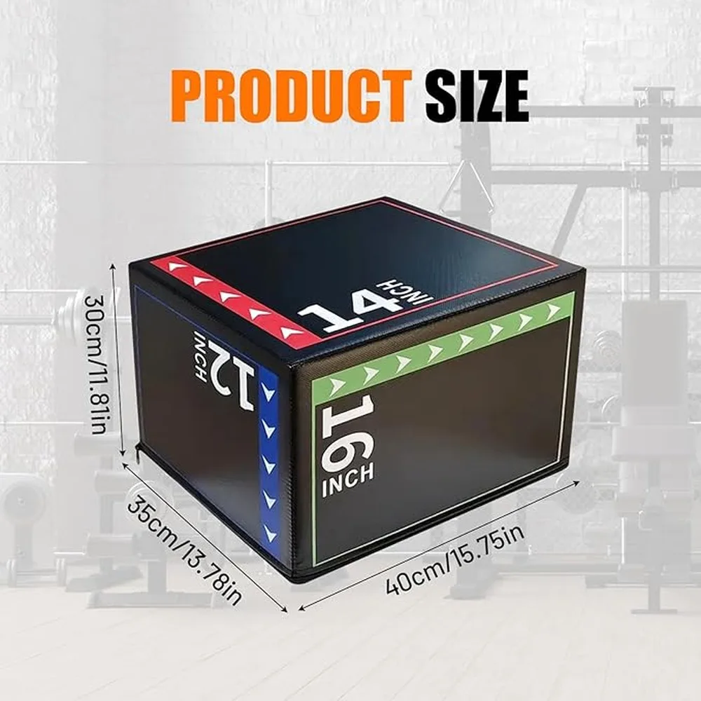 Box Versatile Workout Equipment Durable Long Lasting Three In One High PVC