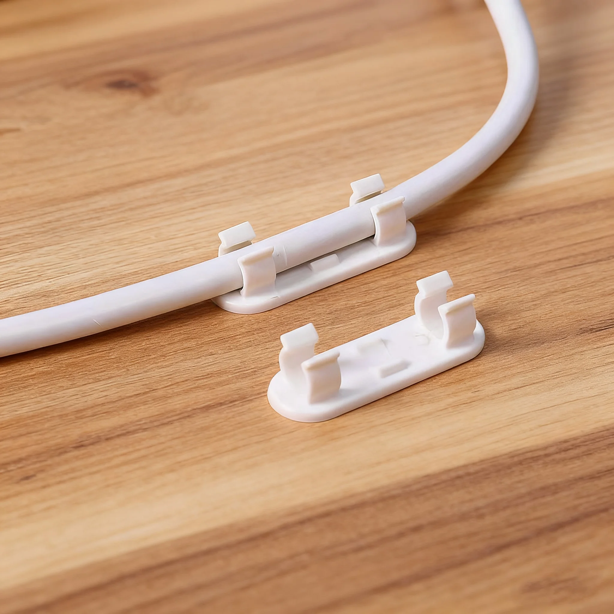 20 Pcs Adjustable Cable Management Clips, Self-Adhesive Wire Organizers, Sticky Cord Holders for TV, PC, Ethernet Cables