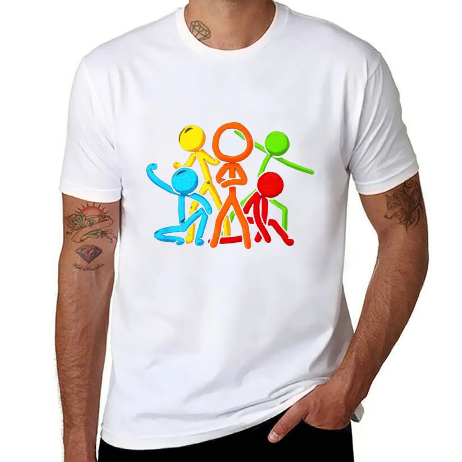 

Alan Becker Sticks Figting T-Shirt t shirts for man pack white t shirt man plain T-Shirt