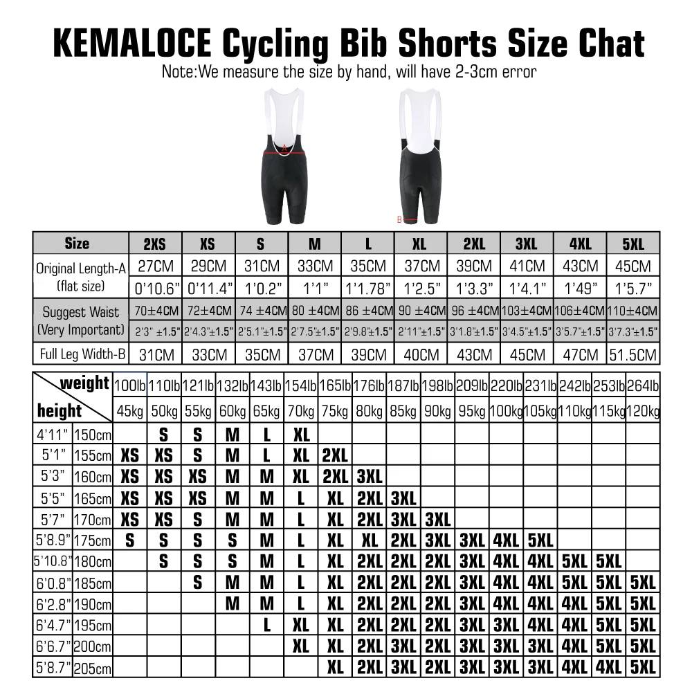 KEMALOCE pantaloncini da ciclismo da uomo in bianco nero 5d Gel Pad pantaloncini da bici riflettente traspirante estate MTB Lycra pantaloni da