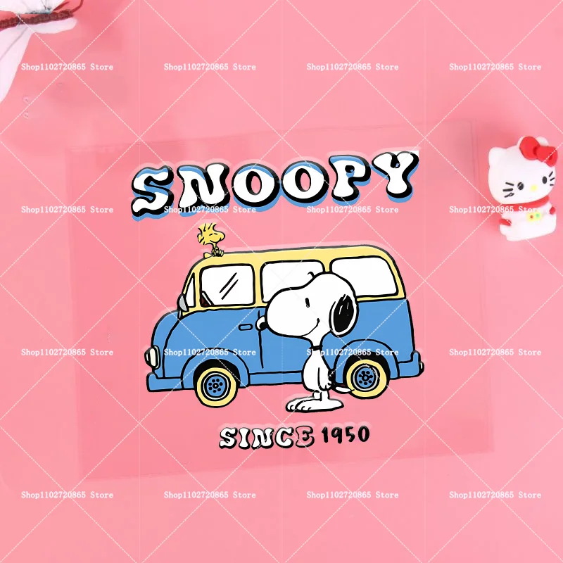 Snoopys Kristall-Transferaufkleber Transparente Kleine UV-DTF-Aufkleber für Lunchboxen, Wasserbecher, Flaschen, Kawaii Anime DIY-Dekoration Geschenk – Detail 6