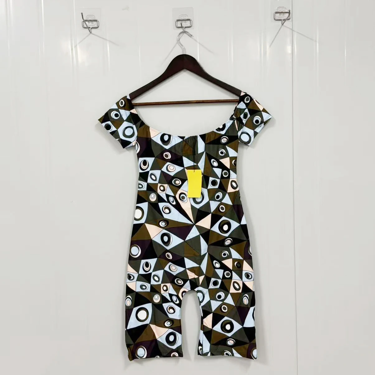 Classic Women's Color Block Rompers with Designer Signature Letter Logo Jumpsuits Luxury Design Women's Playsuits Swimwear view 3