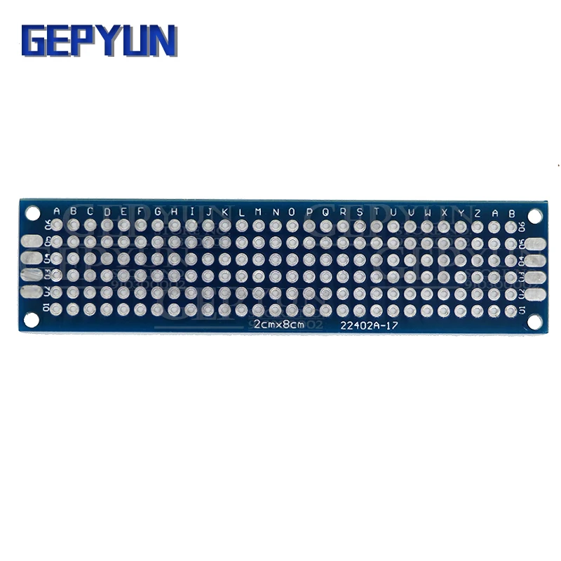 1 stücke 2x8cm 3x7cm 4x6cm 5x7cm 7x9cm Doppel Side PCB Board Gepyun Universal Printed Circuit Board Für Arduino Experimentelle BLAU
