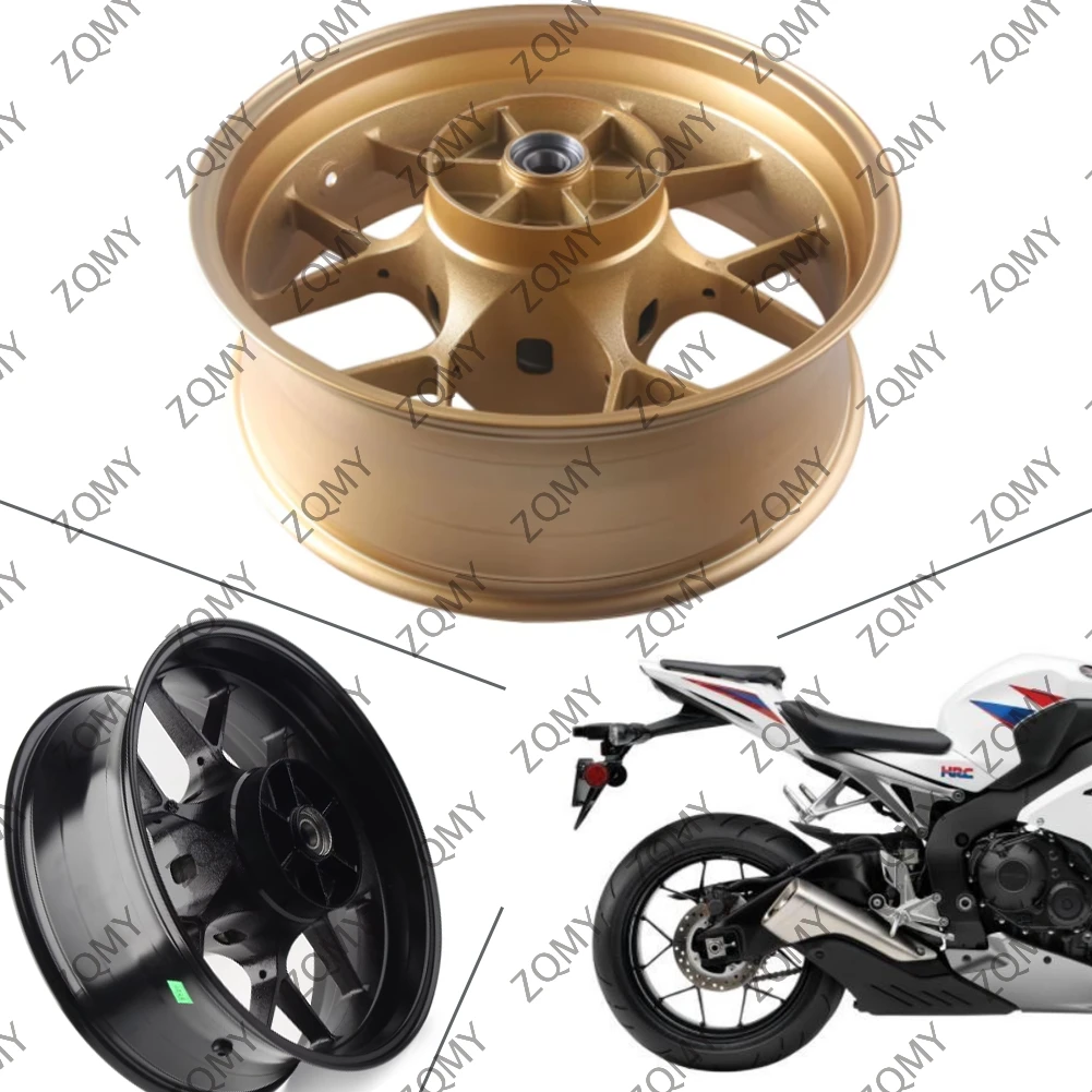 Aluminum Motorcycle Rear Wheel Rim For Honda CBR1000RR CBR 1000 RR 2008 2009 2010 2011 2012 2013 2014 2015 2016 Matte Black