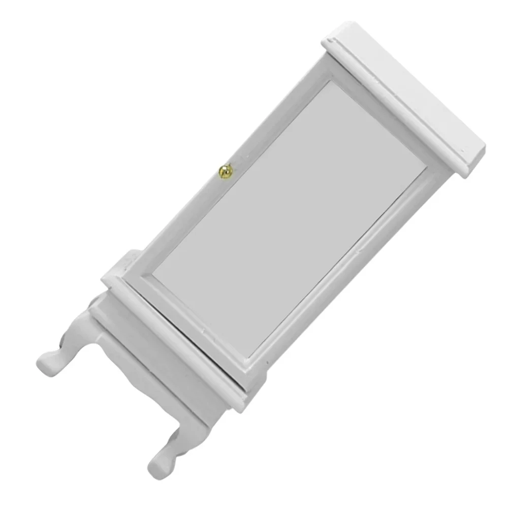 

Миниатюрный белый шкаф-витрина, мини-мебель для кукольного домика, компактная полка для гостиной, спальни, кабинета, украшения