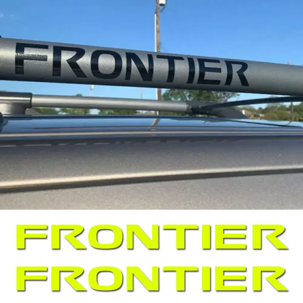 For Nissan Frontier Roof Rack Side Rail left / right Emblem Vinyl Decals Sticker x2