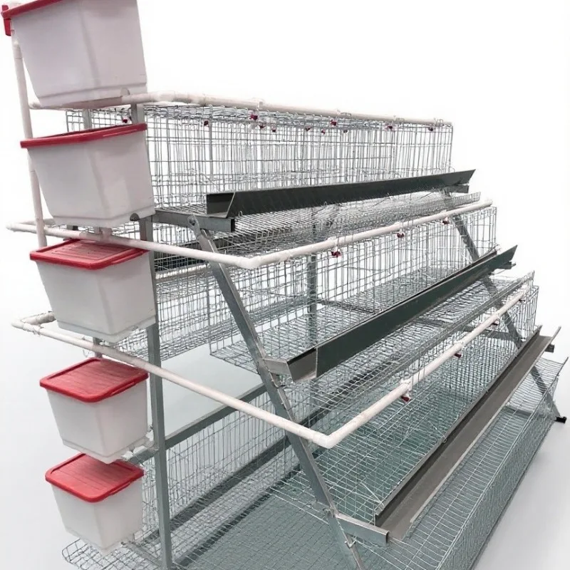 

Galvanized material A-shaped chicken coop four-layer four-door three-layer four-door choice, quality assurance