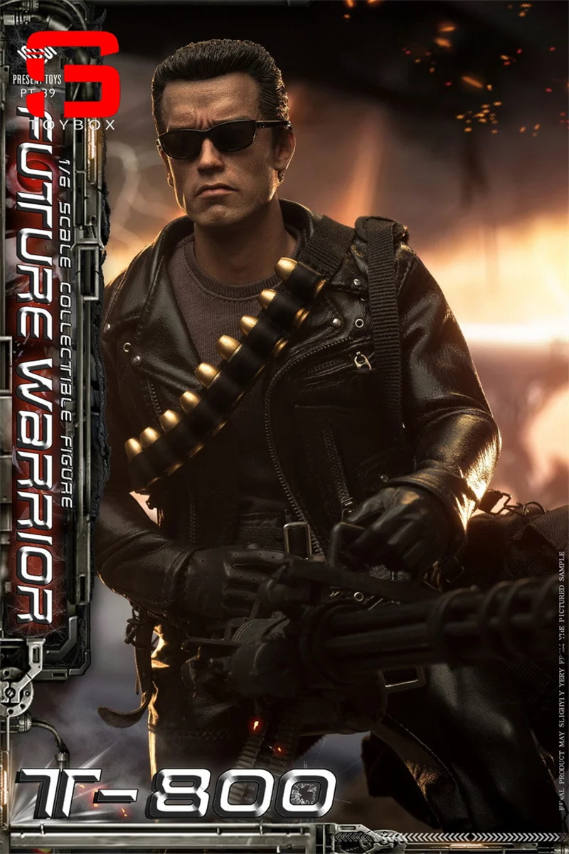 Auf Lager PRESENT TOYS PT-sp39 1/6 Future Warrior T-800 Arnold Figur Modell 12 Zoll männlicher Soldat Action Body Doll Komplettset Spielzeug