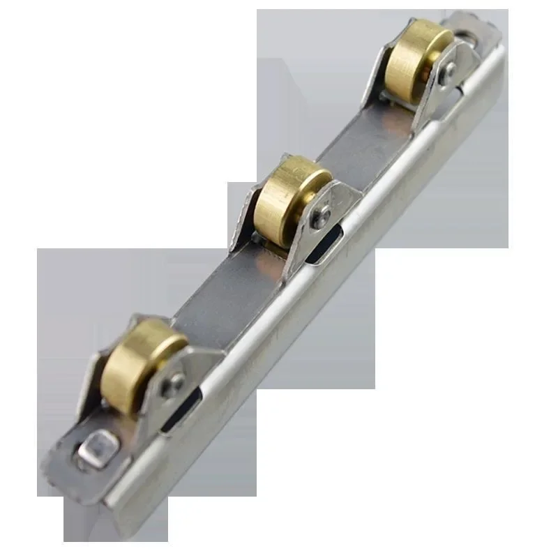 8mm Frameless Glass Door and Window Pulley Copper Wheel Translation Balcony Window Wheel Showcase Cabinet Door Roller