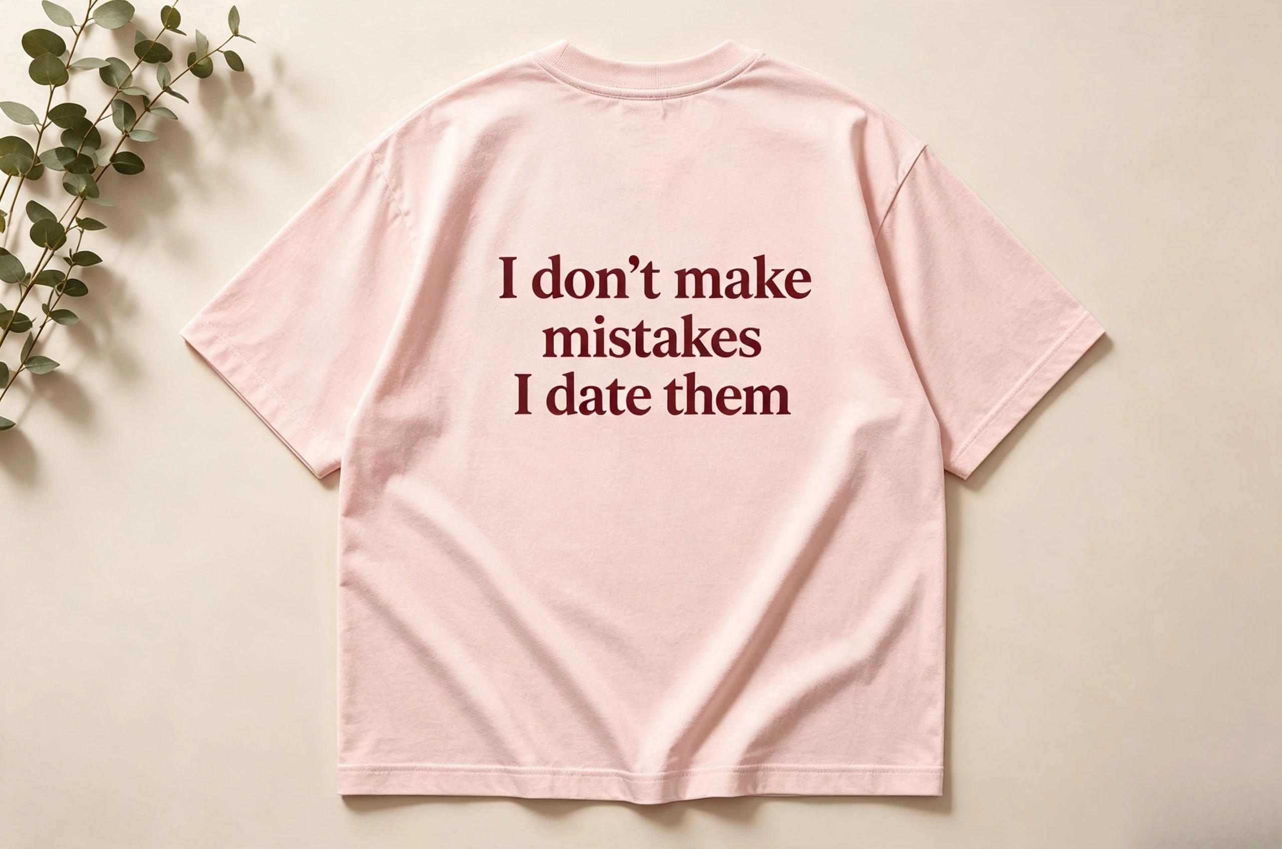 Hochwertiges T-Shirt, modischer Trend, lässig, bequem, Retro-Stil, „I Don't Make Mistakes I Date Them“-T-Shirt | Lustiges sarkastisches T-Shirt – Detail 8