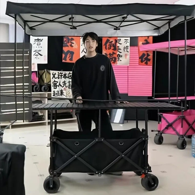 

Folding stall table shading rain shelter multi-function strong load-bearing large capacity