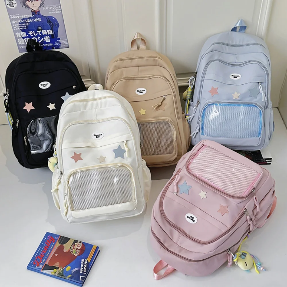 Large Capacity Women Backpacks Colorful Ita Bag For Girls Fashion Students School Bags Spacious For Travel Role-Playing Daily