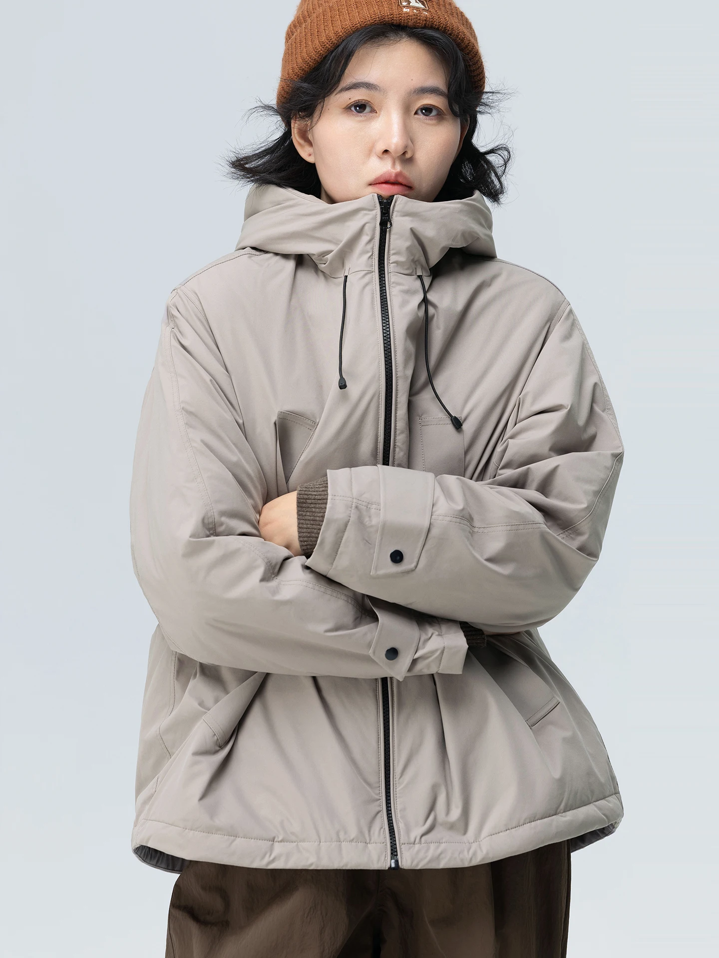 

Женская повседневная куртка WeTHEE Plum Identify с капюшоном, на молнии, свободного кроя, с наполнителем из 90% белого гусиного пуха 700 Fill Power, для активного отдыха