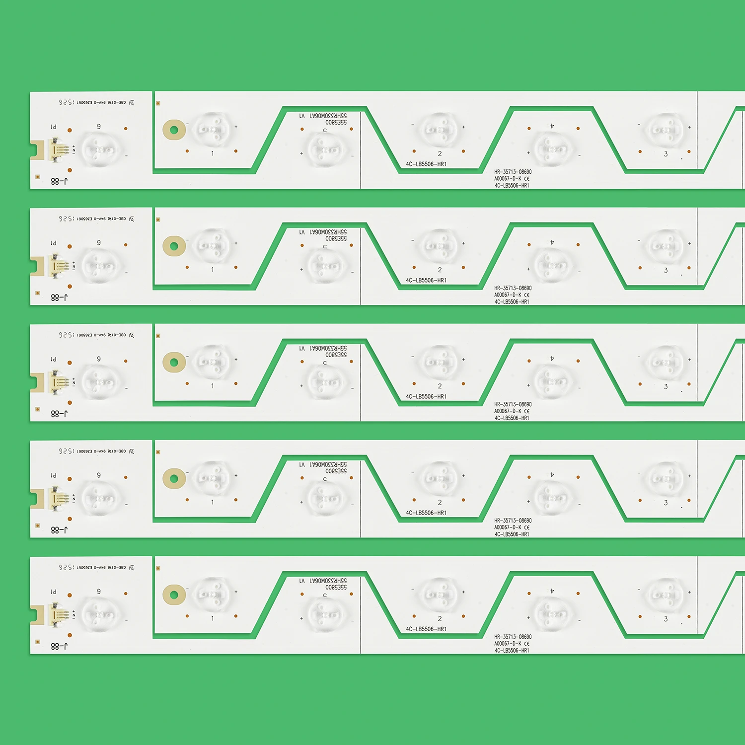 Nieuwe 10 STKS LED backlight strip voor 55FA3213 55UA6406 4C-LB5506-HR1 YH1 55HR330M06A1 TMT_55E5800_10X6 B55A858U D55A561U B55A658U