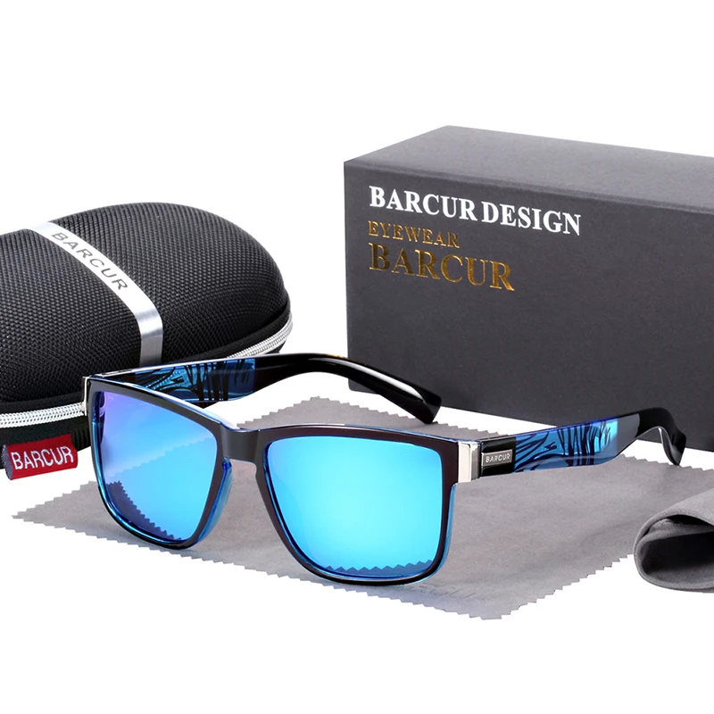 BARCUR Leichte, bequeme, modische Sonnenbrille im Campus-Stil sind vielseitig einsetzbar für den täglichen Gebrauch, UV-beständig und reduziert Glar