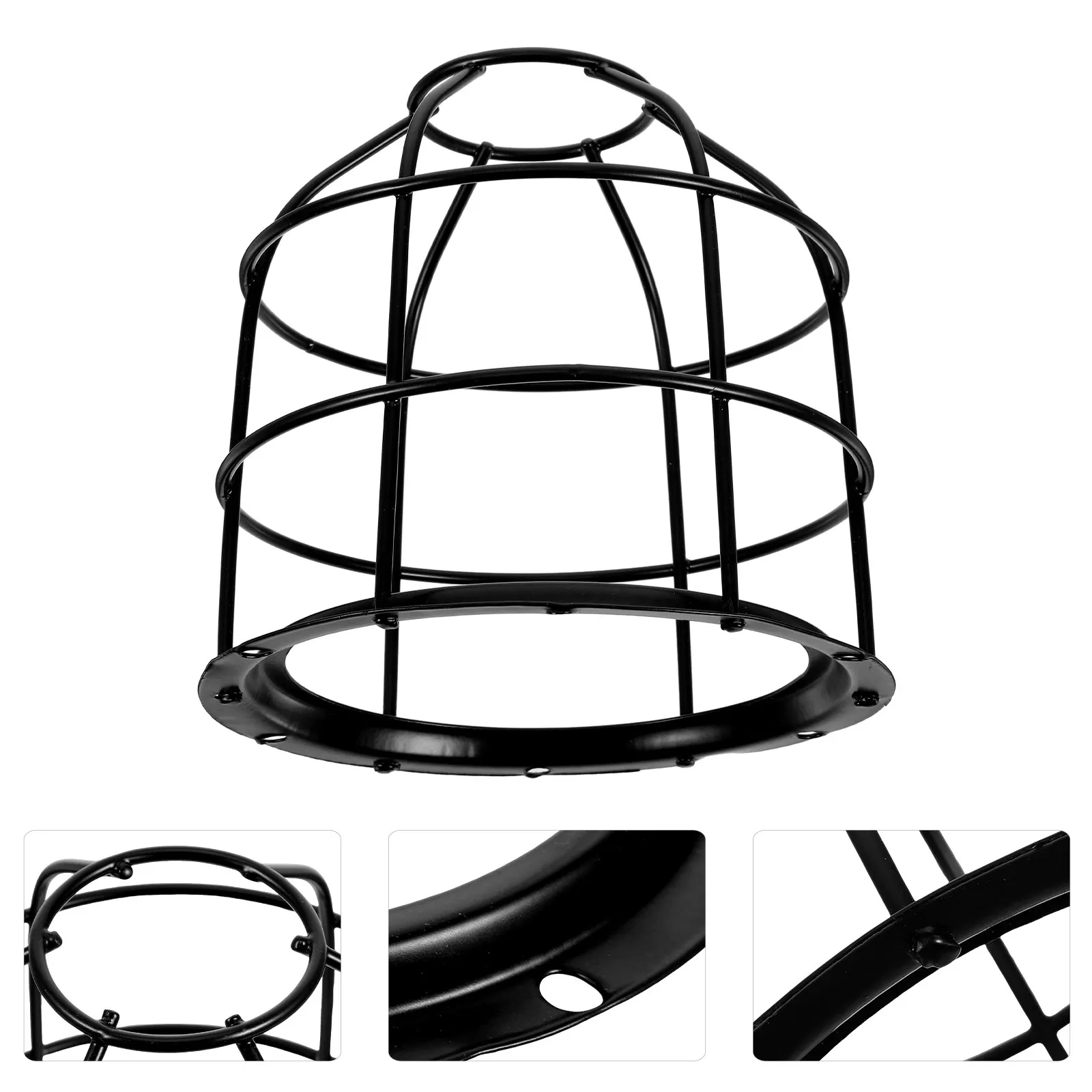 

Heavy Duty Iron Wire Mesh Light Bulb Cage Guard for Signal Lamps Workshop Lights High Light Transmission Anticollision