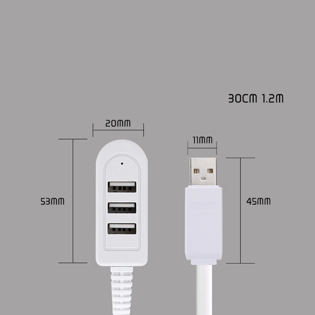 

Многофункциональный концентратор 3USB, 0,25 м, белый, профессиональный дизайн чипа, высокоскоростная передача данных, многопортовый концентратор, удлинительная линия 3a