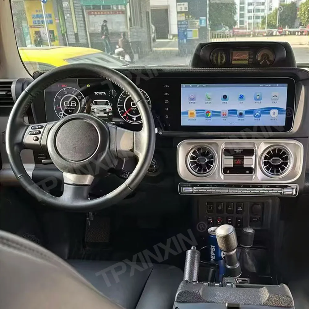 Daul 12.3'' Screen Car Radio For Toyota Land Cruiser FJ 2007-2022 Car Multimedia Video Player Stereo Auto GPS Navigation Carplay