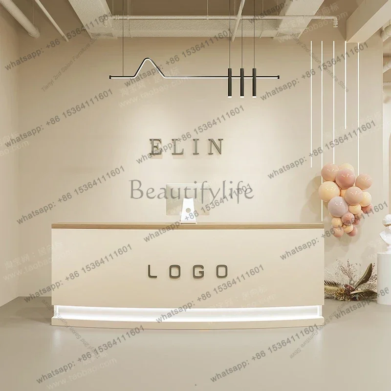 Best Sellers Simple Modern Reception Desk Beauty Salon Outfit Shop Design Atril Counter Church Pulpits Office Furniture Vastaano