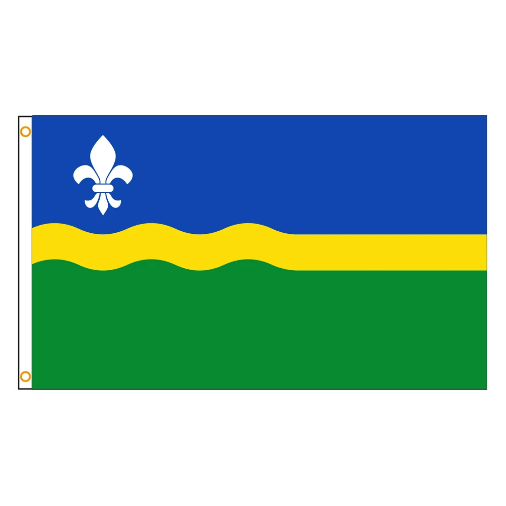 3x5 Ft Flevoland Flag Vivid Color a Province of Netherlands Flags Polyester with Brass Grommets