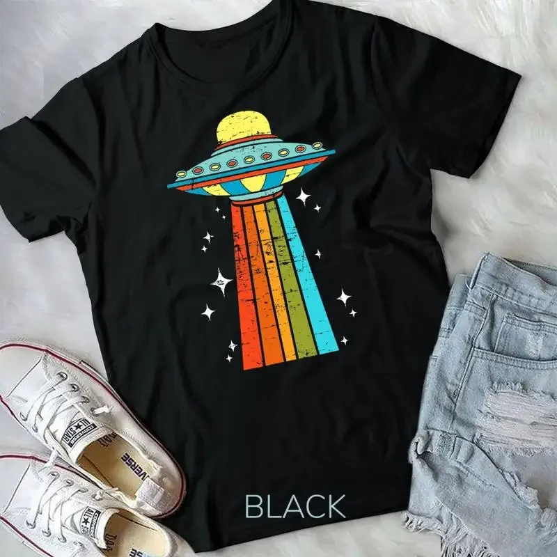 Cute Alien Extraterrestrial Kids UFO Abduction Science Alien Unisex T shirt