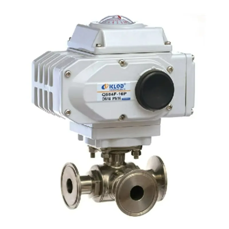Pneumatic Electric/pneumatic Three-way Flange Ball Valve