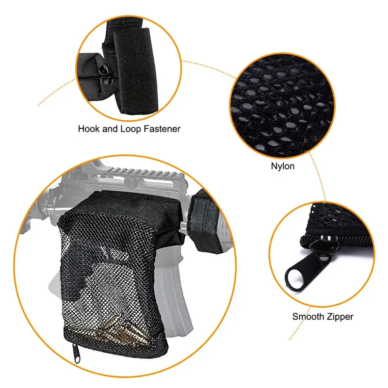 Hunting Bullet Shell Bag Military Gear Ammo Brass Shell Catcher Mesh Trap Nylon Mesh Bags Capture Collection Bag Ammo Bags