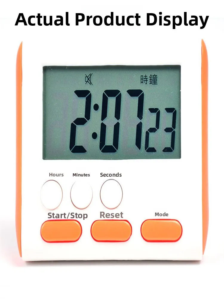 Picture 4: Study Timer Kitchen Countdown Alarm Clock Stopwatch Positive Negative Time Manager for Students Exam Question Solving