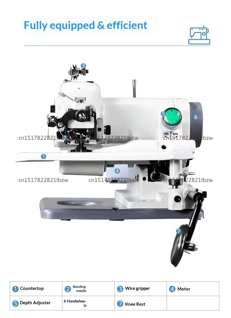 220V Household Sewing Machine, Desktop Blind Stitching Machine, Trousers, Direct Drive Sewing Machine