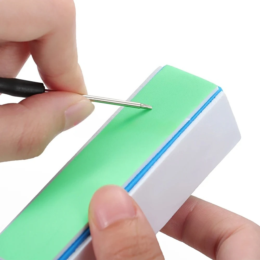 1/2/4 قطعة قضيب منظف الساعات لملحقات الساعات أدوات 4 جوانب شبكة تلميع الملفات ساعة معصم أجزاء أدوات تنظيف البولندية