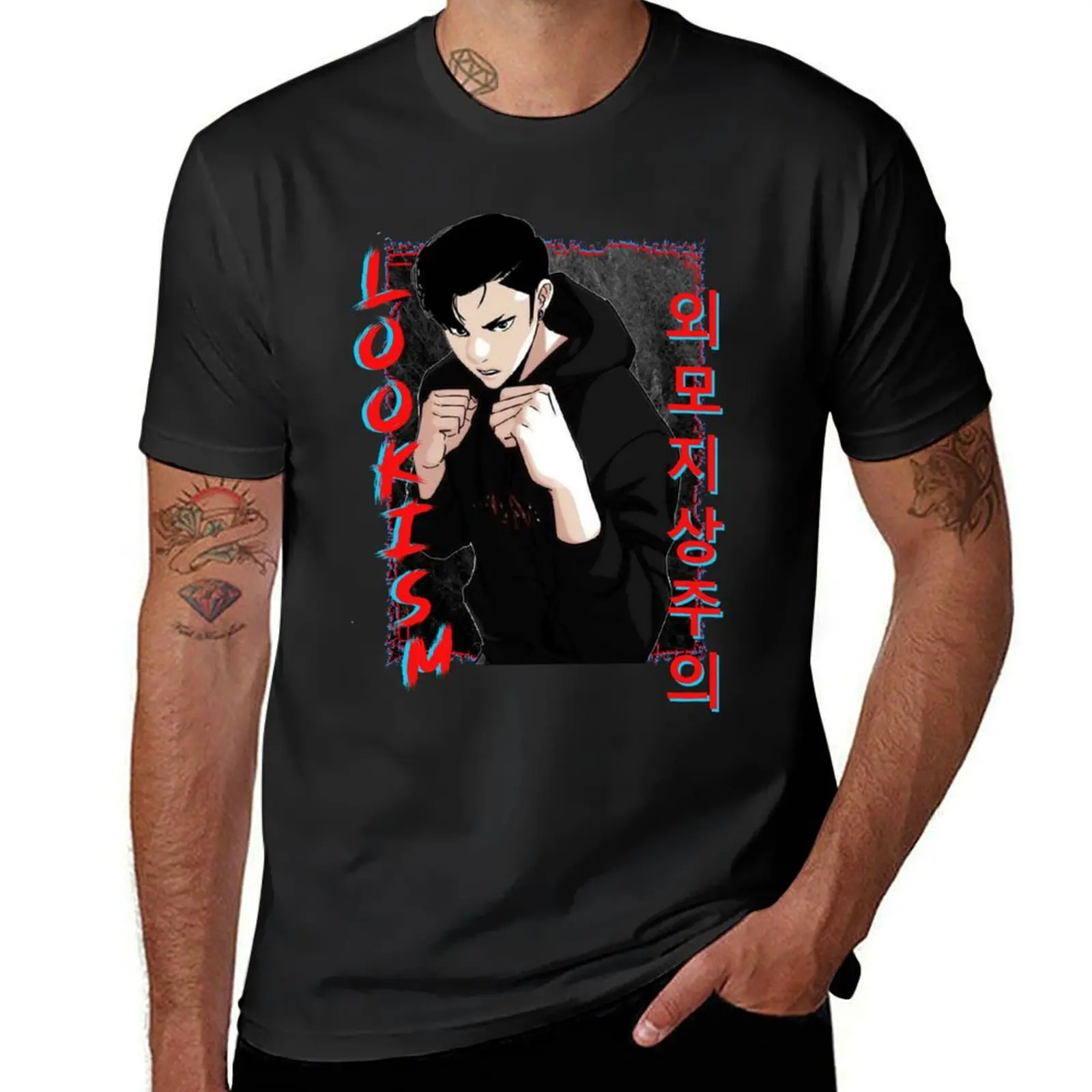 Zack Lee (Lee Jin Sung) Lookism Manhwa Design T-Shirt tops Blouse boys whites plain t shirts men