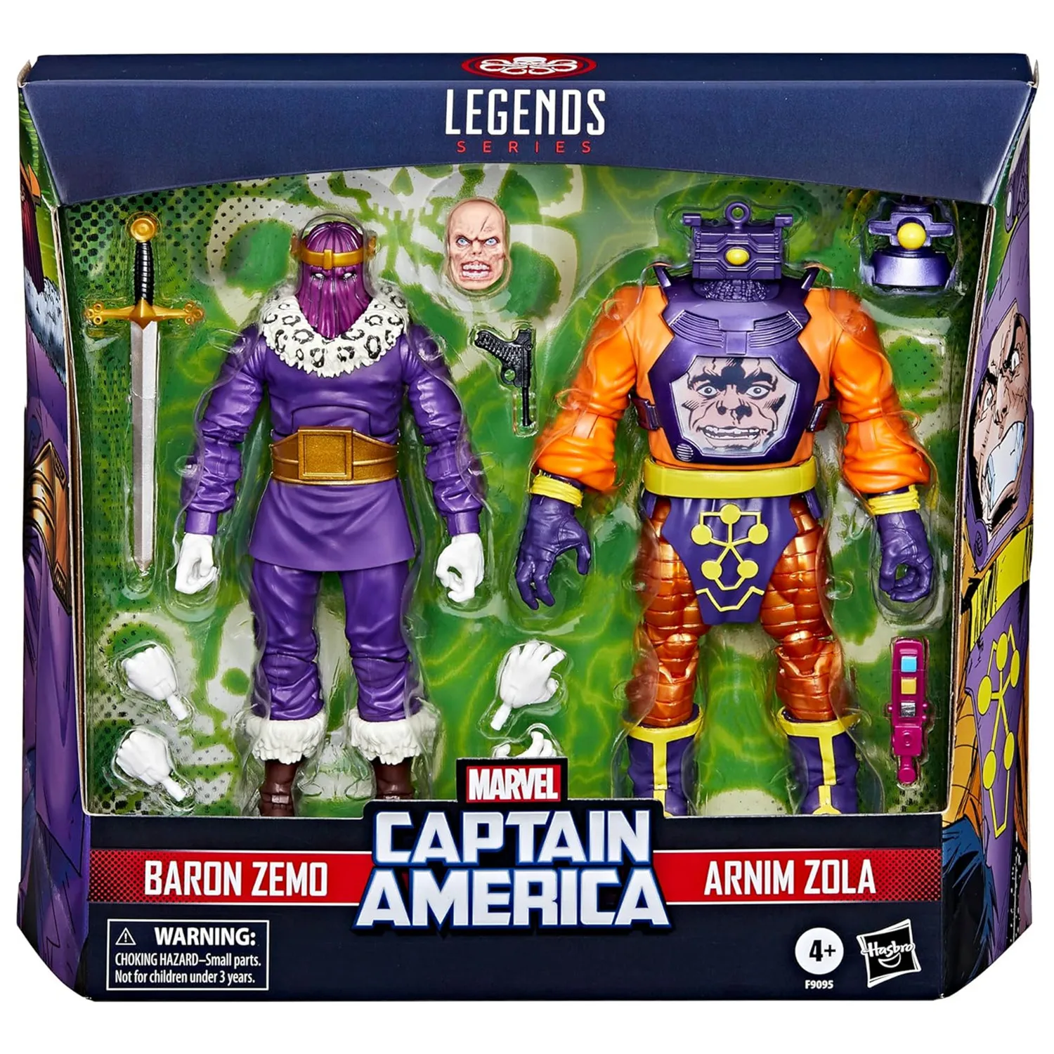 

Marvel Legends Captain America Villains Baron Zemo and Arnim Zola 6" Action Figure Toys Doll Model