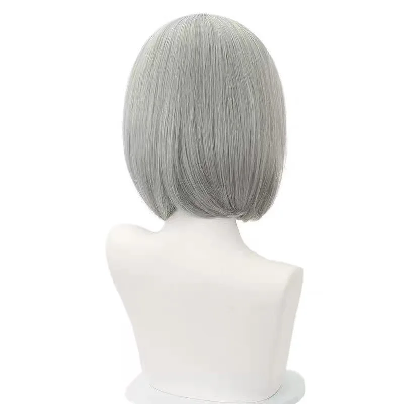 HAIRJOY Synthetic Hair Wig Delta Force Hackclaw Cospaly Wig Game Role-playing Cosplay Wig Grey Braided Hair Wig view 6