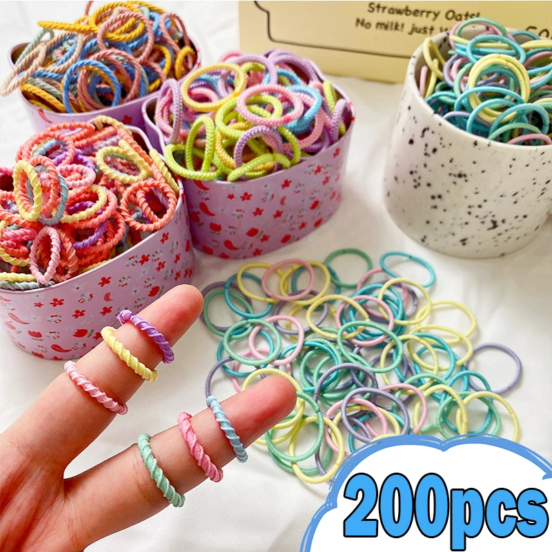 

Baby Girls Colorful Nylon Elastic Hair Bands Ponytail Hold Small Hair Tie Rubber Bands Scrunchie Hair Accessories Gifts