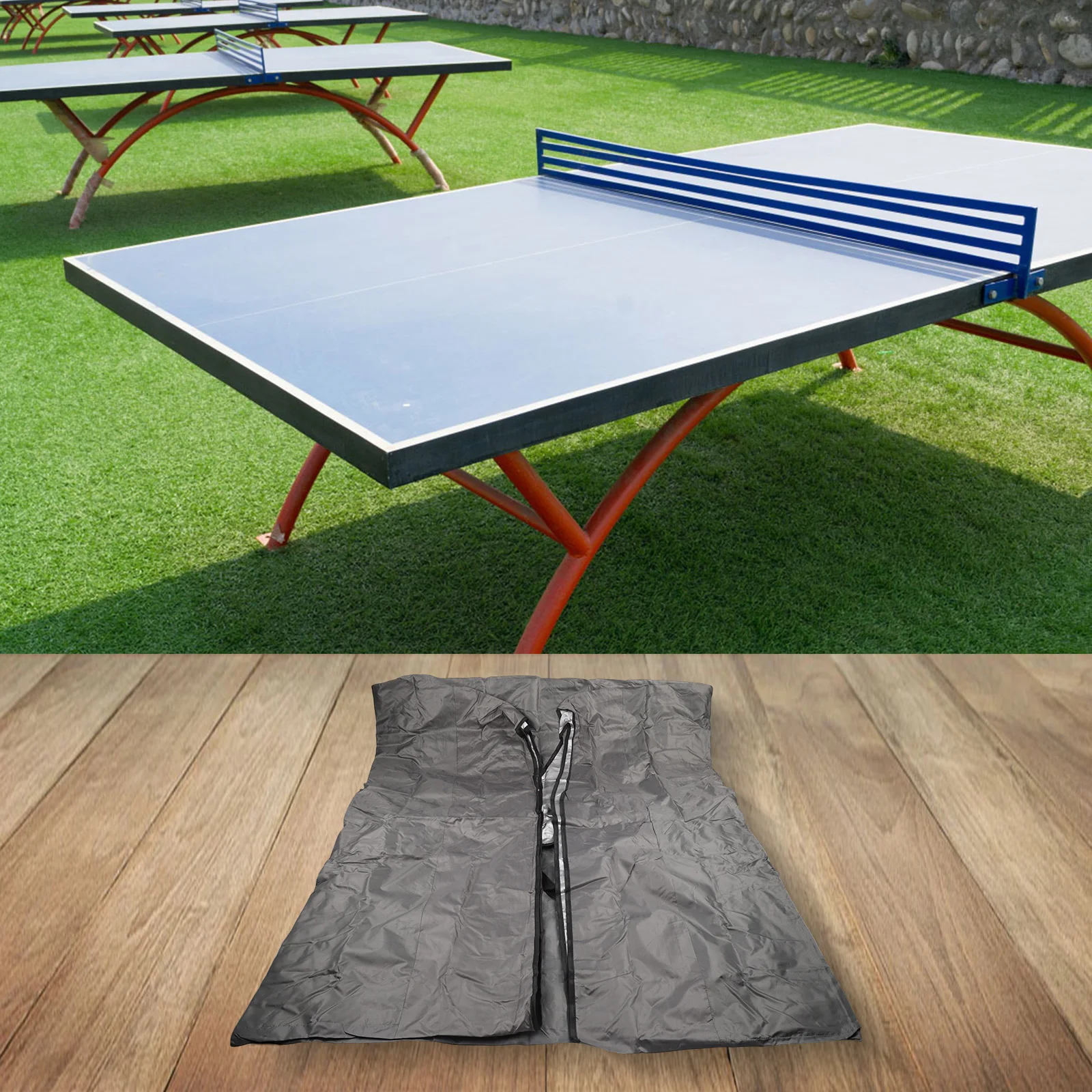 Weather Resistant Cover Outdoor Table Tennis Cover Outdoor Activities All-weather Protection Portable Cover 280x153x73cm