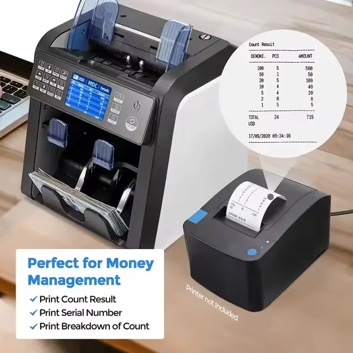 Geld Multi-valuta met de beste prijs AL-950 Top Loading ed Euro Coin Portable Cash Counting Machine Bankbiljet